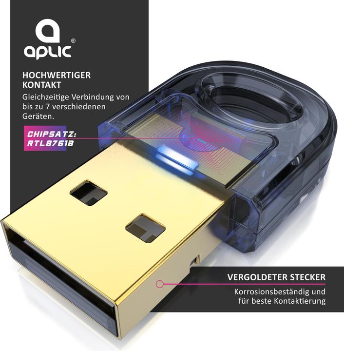 Actual product image Aplic Bluetooth USB Stick (Transmitter & Receiver)