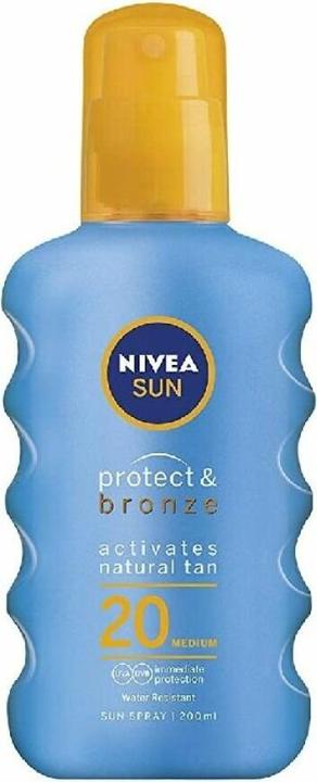 NIVEA Spray solaire de protection et de bronzage (Spray solaire, SPF 20, 200 ml, 150 g)