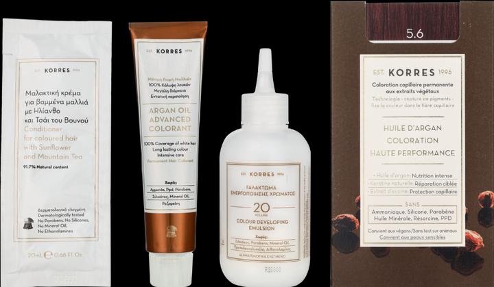 Image du produit Korres Colorant pour cheveux à l'huile d'argan (5.6 Rouge brun clair)