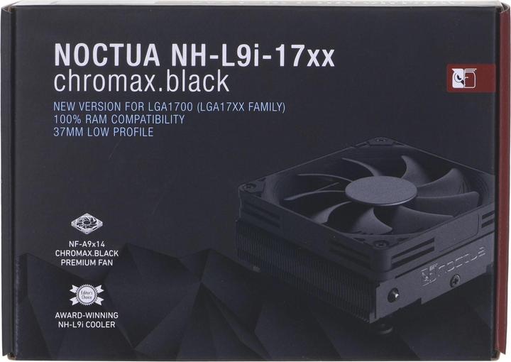 Actual product image Noctua NH-L9i-17xx chromax.black (37.37 mm)