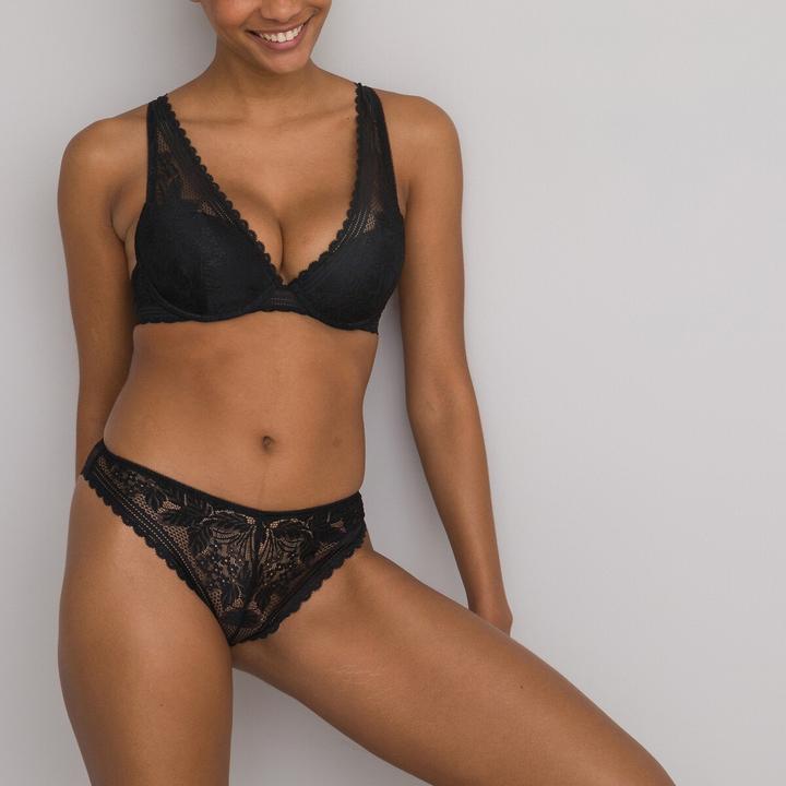 Image du produit La Redoute Collections Soutien-gorge en dentelle foulard en matière recyclée (80 C)