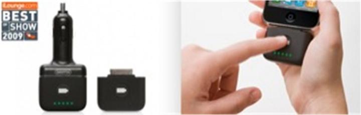 Actual product image Griffin PowerJolt reserve, car charger and battery backup