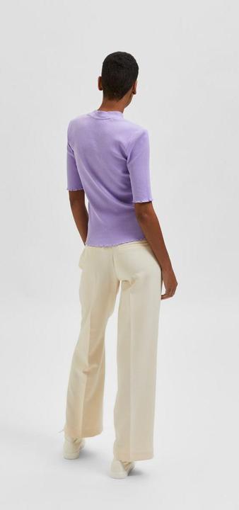 Actual product image Selected Femme Organic cotton ribbed t-shirt (S)