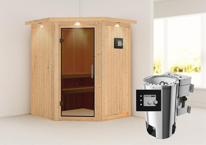 Immagine prodotto Karibu Nanja con corona sul tetto (Plug & Play 3,6 KW - Bio controllo esterno)