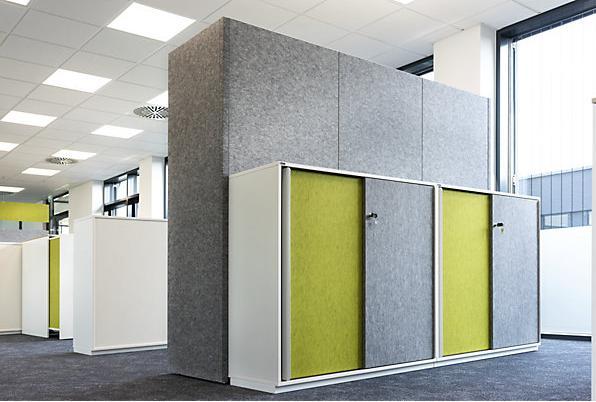 Image du produit Ceka Armoire à portes coulissantes NEOTEX avec façade acoustique, h x l x p 1150 x