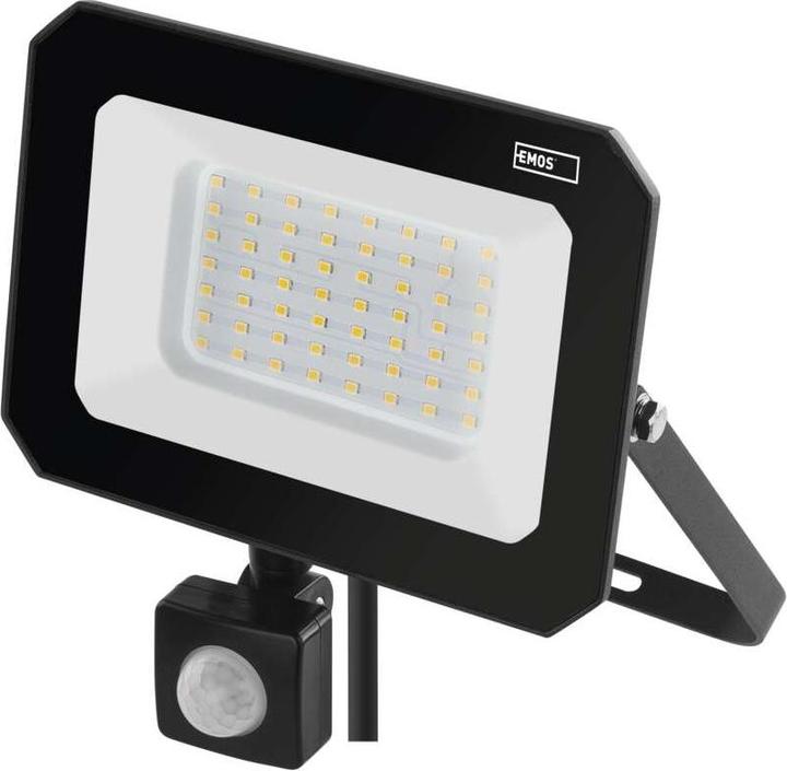 Actual product image Emos LED reflector SIMPO with motion sensor, 50 W, neutral white (5000 lm)
