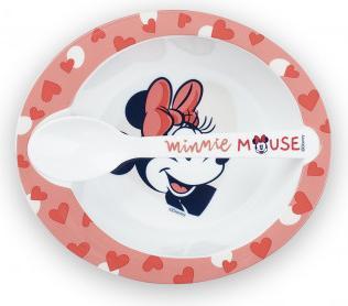 Actual product image Disney Interactive Studios Microwave Meal Set Bowl + Spoon Minnie Collector