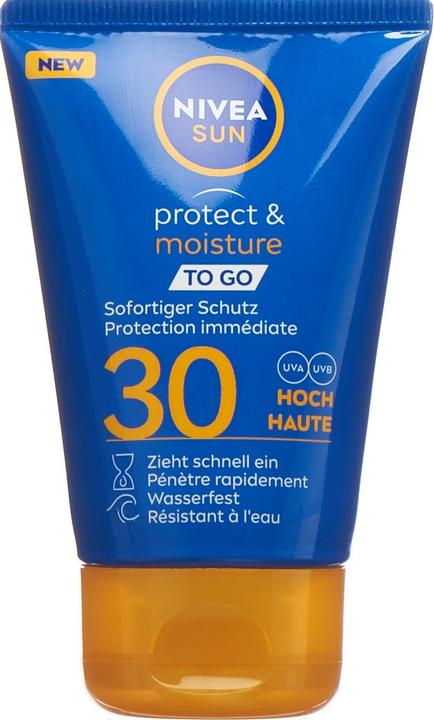 Immagine prodotto NIVEA Crema solare Protection & Care To Go SPF 30 (Crema solare, SPF 30, 50 ml, 65 g)