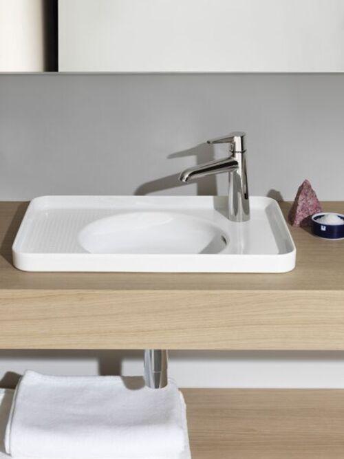 Immagine prodotto Laufen Lavabo da incasso VAL v ob con troppopieno senza foro per rubinetto bianco LCC (360 mm, 550 mm)