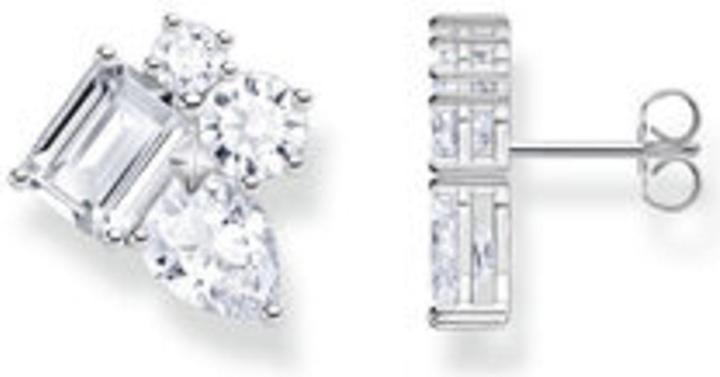 Actual product image Thomas Sabo Stud earrings with four white stones silver (925 silver)