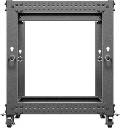 Actual product image Lanberg OPEN RACK 19 12U 600X600-1100 REGULOWANY CZARNY (19 inch rack)