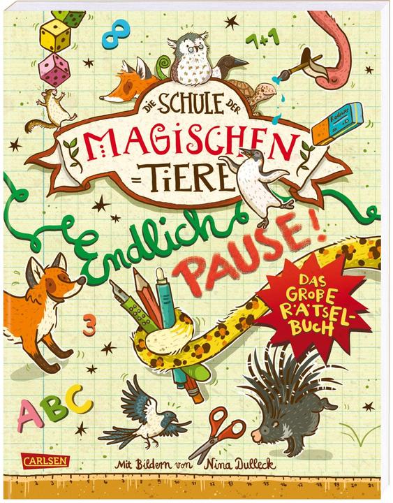 Produktbild Die Schule der magischen Tiere - Endlich Pause. Das grosse Rätselbuch (Deutsch, Nikki Busch, Margit Auer, 2017)