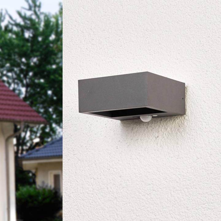 Actual product image Lucande Mahra outdoor wall light IP54 Graphite (IP54)