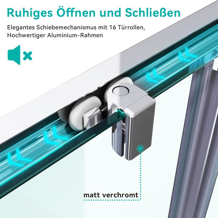 Produktbild SONNI Eck-Duschkabine 80*80*185 cm, ohne Duschwanne (80 cm, 120 cm, 185 cm)
