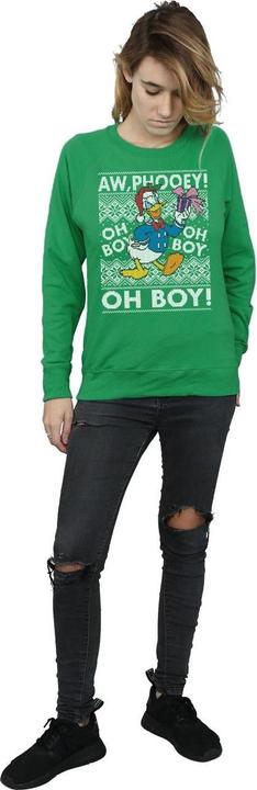 Immagine prodotto Disney Donald Duck Christmas Fair Isle Felpa Donna (M)