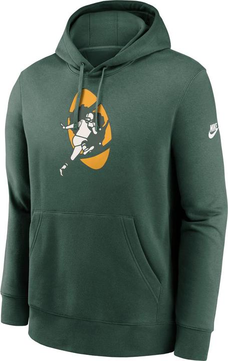 Nike Green Bay Packers Club Fleece Hoodie S (S)