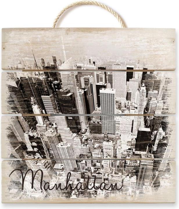 Produktbild Trenddeko Manhattan Luftbild (40 x 41.5 cm)