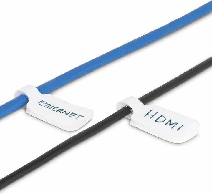Immagine prodotto StarTech com CABLE-TAG-HLWH, Marcatori per cavi, Universale, Bianco (Fascette in plastica, 90 mm, 100 pz.)