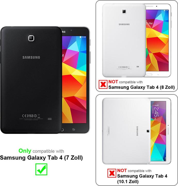 Actual product image Cadorabo 2x protective foil (1 Piece, Galaxy Tab 4)