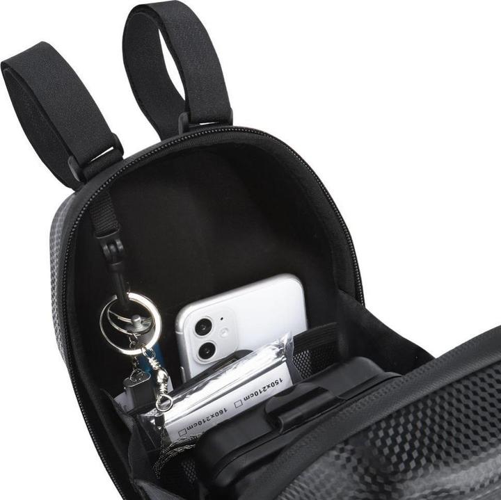 Actual product image Wozinsky waterproof scooter handlebar bag 3l handlebar bag black (WSB4BK) (3 l, Handlebar bag)