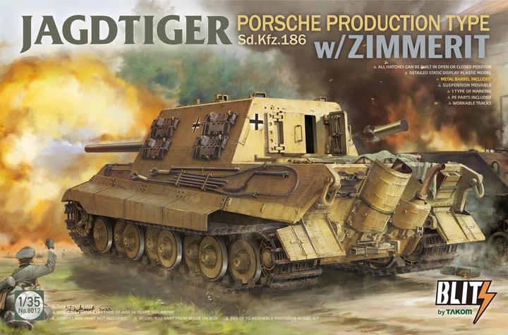 Immagine prodotto Takom Jagdtiger Porsche Production Type Sd.Kfz.186 con Zimmerit