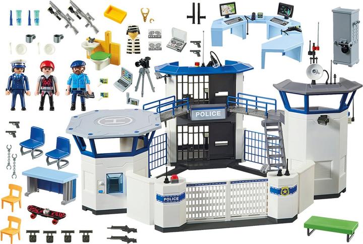 Image du produit Playmobil Commissariat de police avec prison (6872, Playmobil City Action)