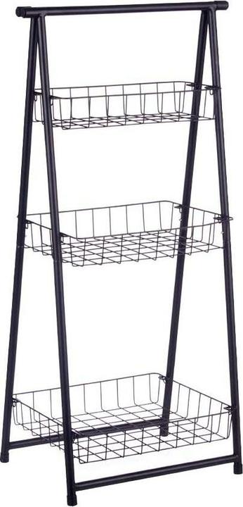 Image du produit Kinvara étagère d'escalier en métal noir 3 niveaux
