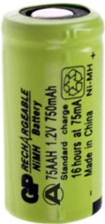 Produktbild GP Batteries GP Akku GP75AAH 2/3AA NiMH-Akku ohne Lötfahne (1 Stk., 2/3 AA, 750 mAh)