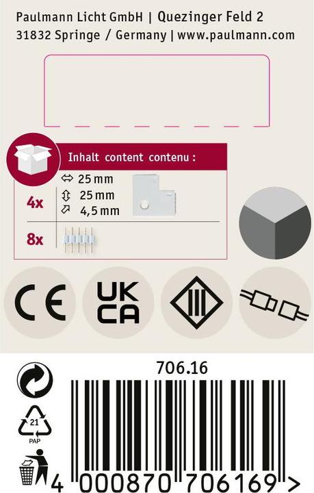 Actual product image Paulmann MaxLED Connector