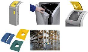 Actual product image Hailo ProfiLine WSB Design Plus XXXL, recyclables collector, 120 litres, silver (120 l)