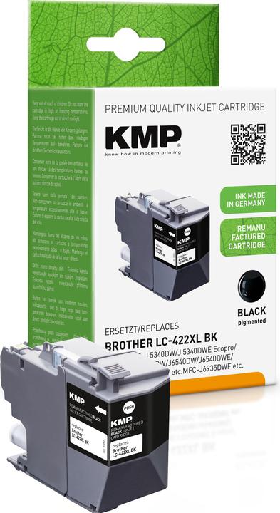 Produktbild KMP Patrone Brother MFC-J5340DW LC422XLBK black 3000S. 66ml remanufactured (LBK)