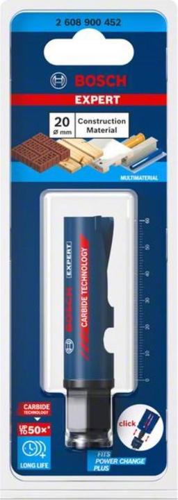 Productafbeelding Bosch Professional Zubehör Expert gatenzaag voor bouwmateriaal, 20 x 60 mm (20 mm)