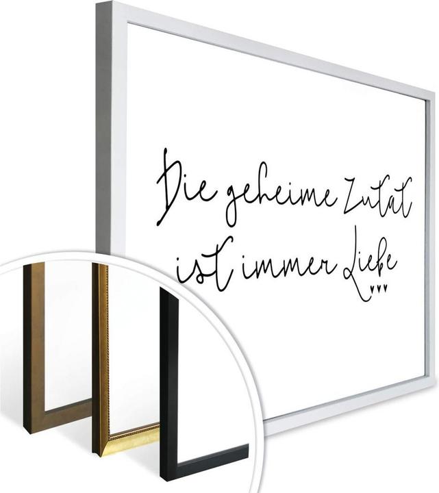 Produktbild Trenddeko Die geheime Zutat ist immer Liebe (60 x 80 cm)