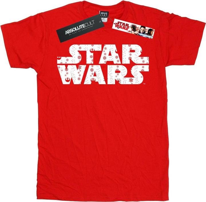 Immagine prodotto Star Wars Christmas Logo Maglietta Ragazze (140, 146)
