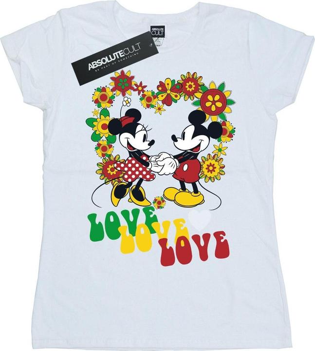 Image du produit Disney - T-shirt MICKEY AND MINNIE MOUSE HIPPIE LOVE - Femme (S)