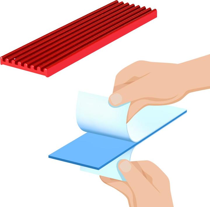 Produktbild Land A06-M2-HSK Computer-Kühlsystem Solid State Drive Kühlkörper