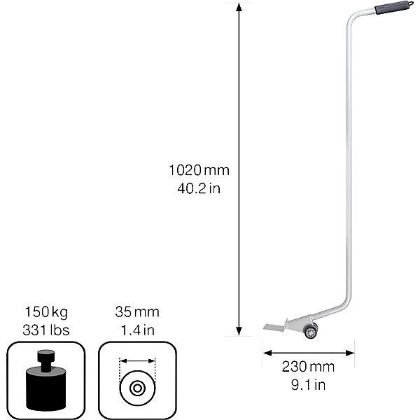 Actual product image Wagner System Furniture lifter, LIFTER L, silver.