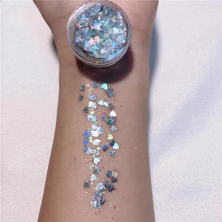 Produktbild Noya Holographisches Festival Gesichts- und Körper Glitzer Selbstklebende Glitter Gel Lidschatten