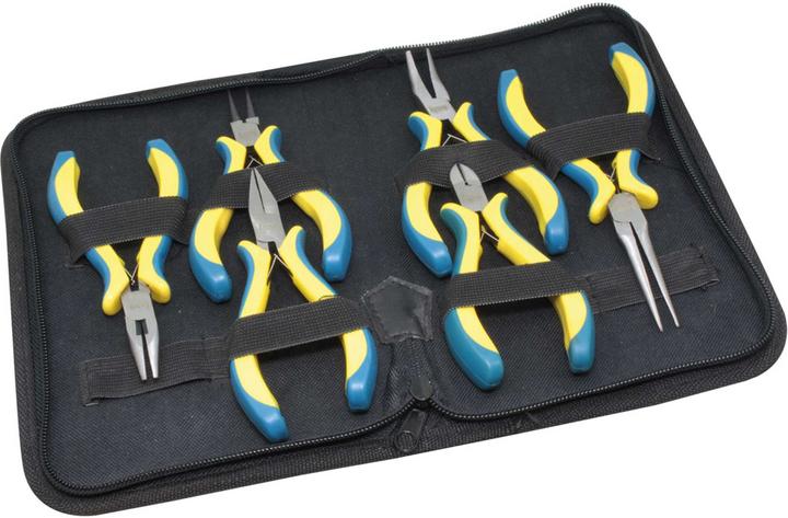 Actual product image Modellbau Lindinger precision mechanic pliers set 6 pcs. with case