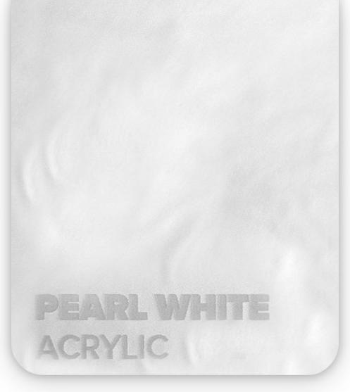 Image du produit flux Plaque acrylique - Beamo - Pearl White (30 cm, 21 cm)