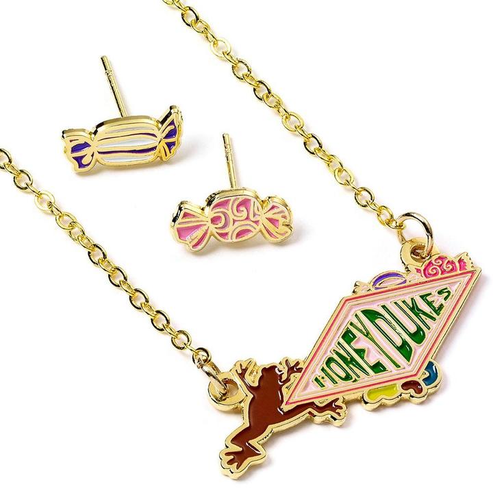 Immagine prodotto Set di orecchini e collane Honeydukes in metallo (100% metallo)