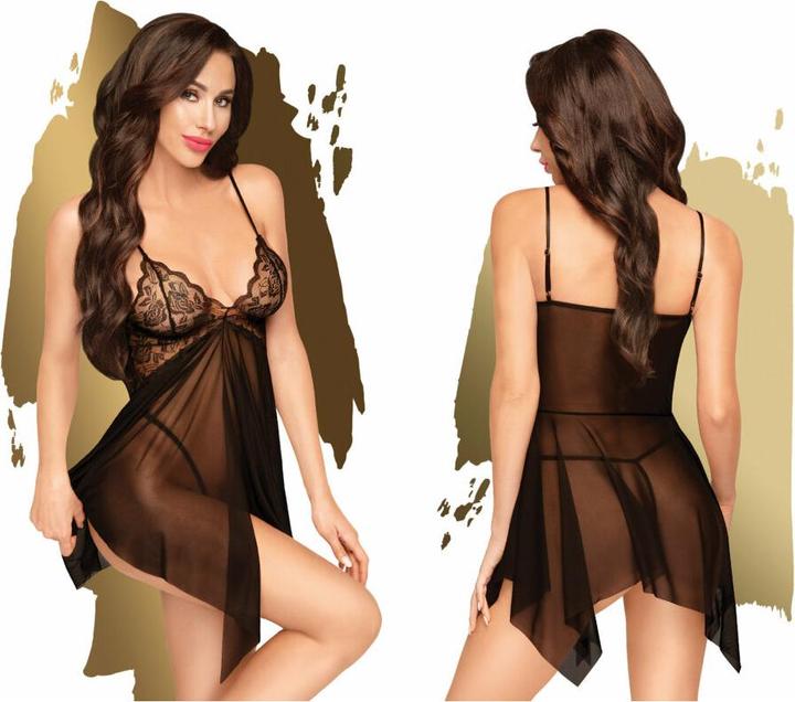 Image du produit Penthouse Lingerie Sweet beast - Babydoll avec string, 2 pièces - noir (L, XL)