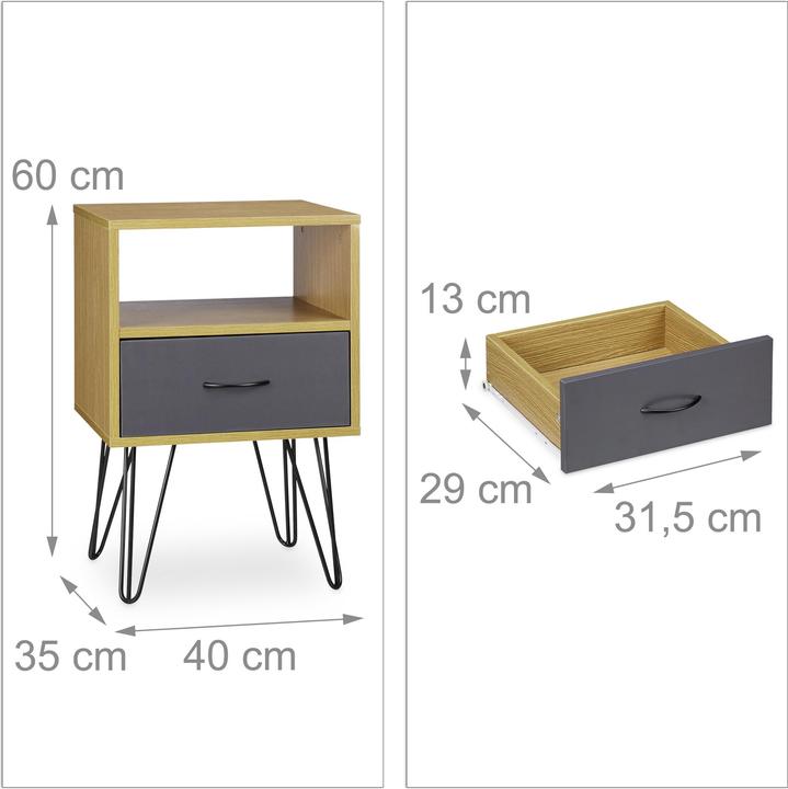 Image du produit Relaxdays Retro (40 x 35 x 60 cm)