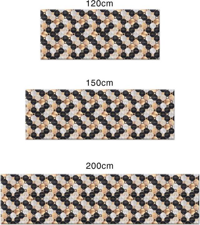 Actual product image Trenddeko Art Deco: gold and black (200 x 50 cm)