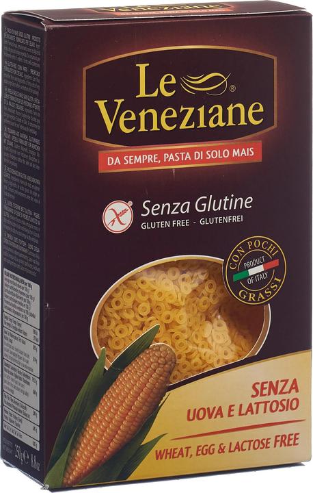 Le Veneziane pâtes Anellini de maïs sans gluten (250 g)