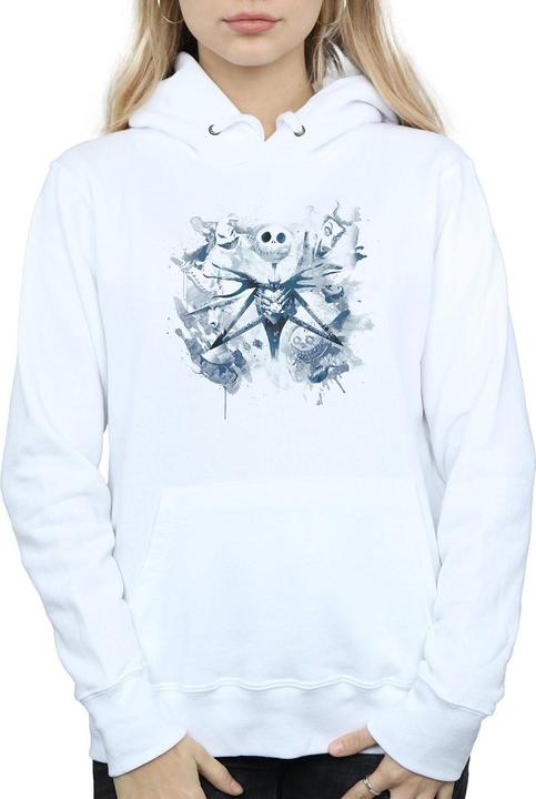 Actual product image Disney Womens/Ladies Nightmare Before Christmas Paint Spray Carers Hoodie (XXL)