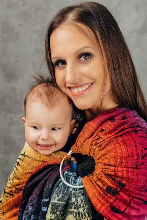 Image du produit Lennylamb Ringsling - Symphony Rainbow Dark (1.80 m)