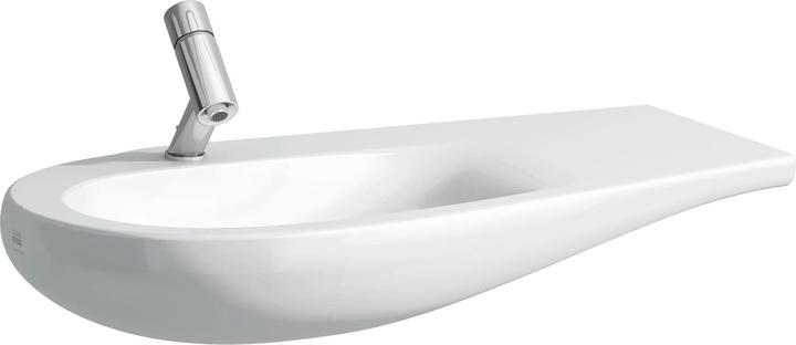 Actual product image Laufen Alessi one Wash basin, under construction, 1 tap hole, with overflow, shelf right, 900x500, w (985 mm, 230 mm)