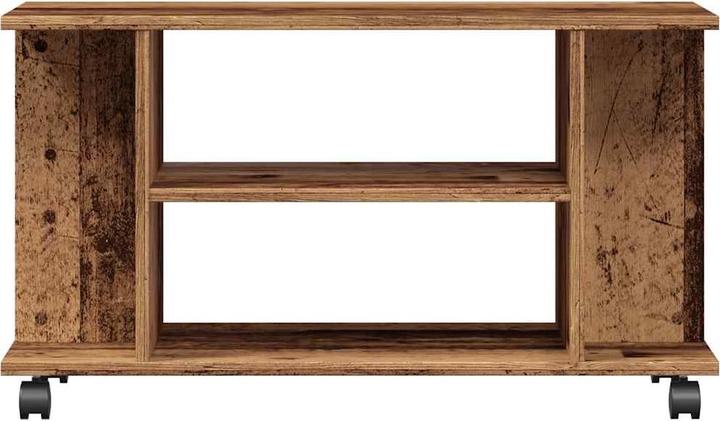 Actual product image VidaXL TV Regal TV Schrank Lowboard Fernsehtisch mit Rollen Altholz-Optik (80 x 40 x 45 cm)