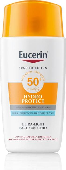Actual product image Eucerin SUN Face Hydro Protect Fluid SPF 50+ (Sun cream face, SPF 50+, 50 ml, 73.67 g)